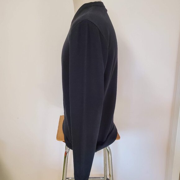 Black V Neck Sweater U2 Menswear - Picture 2 of 7